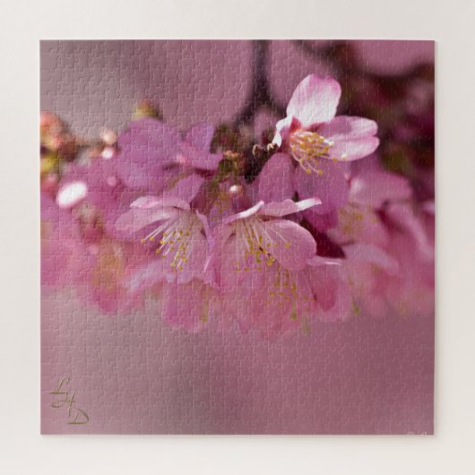 Sakura Cherry Blossom Delicate Pink Bouquet Legpuzzel (Verticaal)