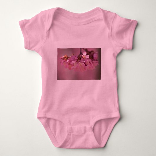 Sakura Cherry Blossom Delicate Pink Bouquet Romper (Voorkant)