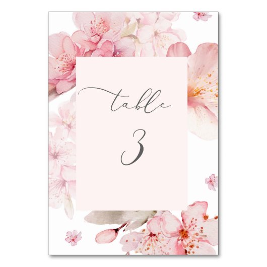 Sakura cherry blossom elegant kaart (Voorkant)