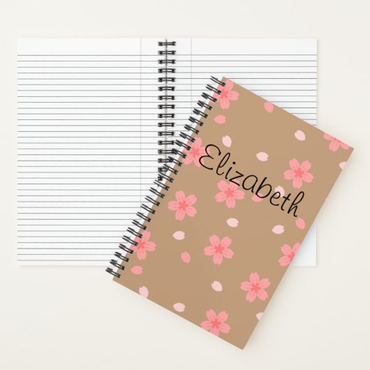 Sakura Cherry Blossom Floral Pattern Notitieboek (Binnen)