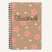 Sakura Cherry Blossom Floral Pattern Notitieboek (Voorkant)