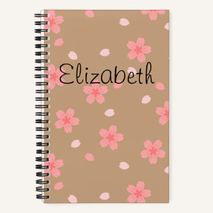 Sakura Cherry Blossom Floral Pattern Notitieboek