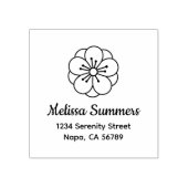 Sakura Cherry Blossom Flower Address Rubberstempel (Afrduk)