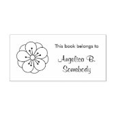 Sakura Cherry Blossom Flower Bookplate Zelfinktende Stempel (Design)