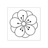 Sakura Cherry Blossom Flower me Rubberstempel (Afrduk)