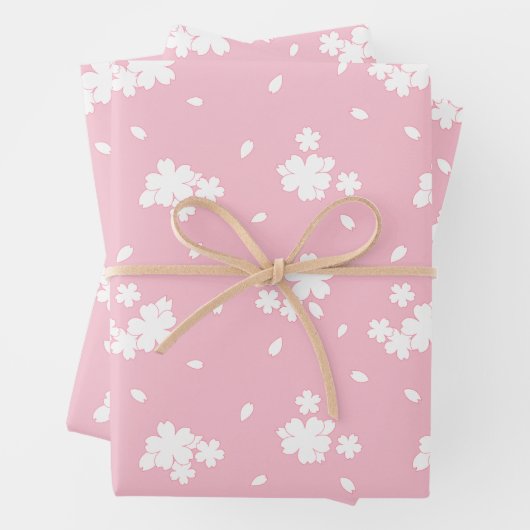 Sakura Cherry Blossom Flower Pattern Inpakpapier Vel (In situ)