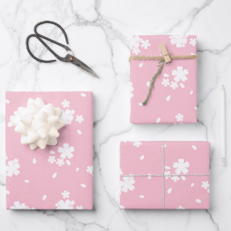 Sakura Cherry Blossom Flower Pattern Inpakpapier Vel