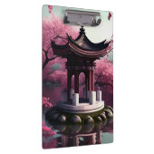 Sakura Cherry Blossom Garden Shrine Pond Japans Klembord (Rechts)