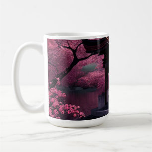 Sakura Cherry Blossom Garden Shrine Pond Japans Koffiemok