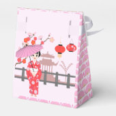 Sakura Cherry Blossom Japans Meisje Verjaardagsfee Bedankdoosjes (Achterkant)