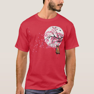 Sakura Cherry Blossom Japanse grafische kunstverdi T-shirt