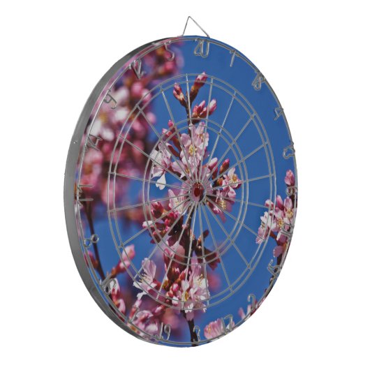 Sakura Cherry Blossom met Blue Dartbord (Voorkant Links)