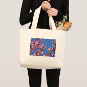 Sakura Cherry Blossom met Blue Grote Tote Bag (Voorkant (product))