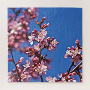 Sakura Cherry Blossom met Blue Legpuzzel
