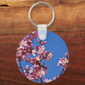 Sakura Cherry Blossom met Blue Sleutelhanger (Voorkant)