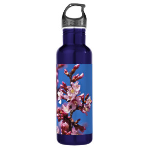 Sakura Cherry Blossom met Blue Waterfles