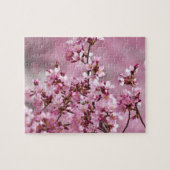 Sakura Cherry Blossom Pastel Pink Layers Legpuzzel (Horizontaal)