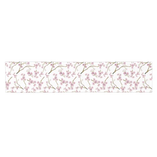 Sakura Cherry Blossom Print Korte Tafelloper (Horizontaal)
