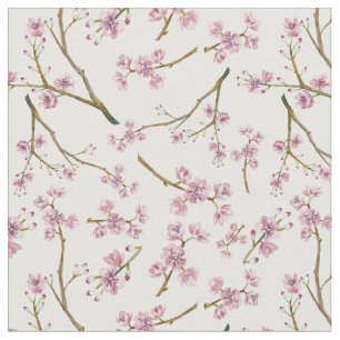 Sakura Cherry Blossom Print Stof