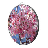 Sakura Cherry Blossom Red Stars Dartbord (Voorkant Rechts)
