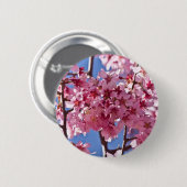 Sakura Cherry Blossom Red Stars Ronde Button 5,7 Cm (Voorkant /achterkant)