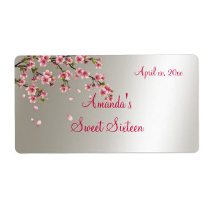 Sakura, Cherry Blossom Sweet Sixteen Label