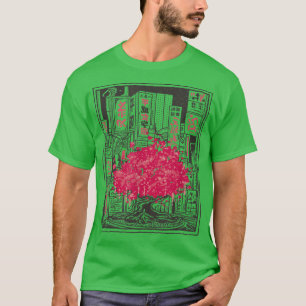 Sakura Cherry Blossom Tree voor Japanse Ci T-shirt