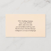 Sakura - Cherry Blossom - zachte roze pastels Visitekaartje (Achterkant)