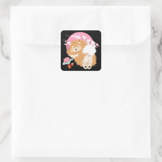 SAKURA - Chow - autocollants noirs (Sac)