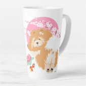 SAKURA - Chow - Latte Mug avec personnaliser de te (Angle droit)