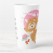 SAKURA - Chow - Latte Mug avec personnaliser de te (Devant)
