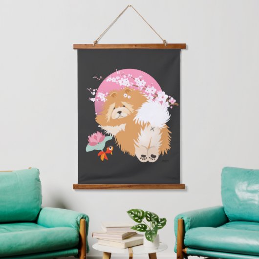 SAKURA - Chow - Tapisserie à pendre (Salon)