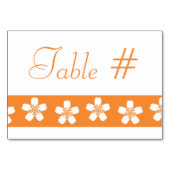 Sakura de charme avec carte de table orange (Dos)