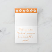 Sakura de charme dans la Carte de remerciements or (Intérieur)