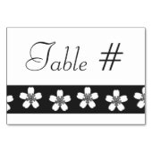 Sakura de charme sur carte de table noire (Dos)
