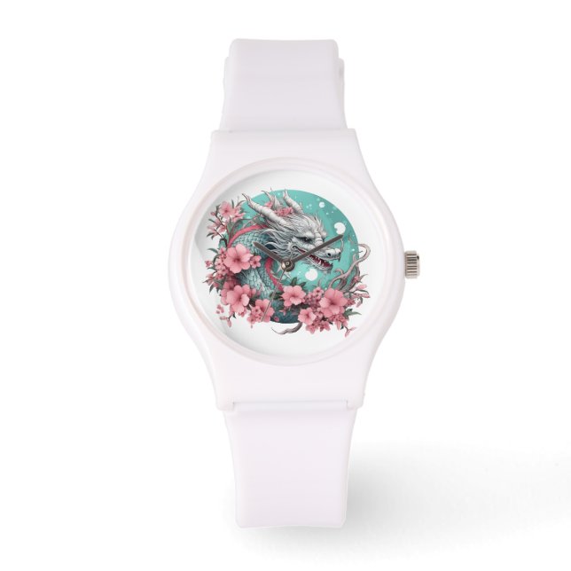Sakura Dragon Horloge (Voorkant)