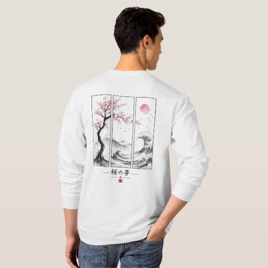 Sakura Droom T-shirt (Achterkant volledig)