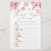 Sakura elegant bridal emoji pictionary game (Voorkant)