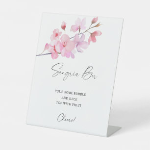 Sakura elegant - sangria bar reclamebord met voetstuk