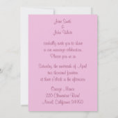 Sakura Faire-part de mariage (Dos)