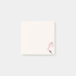 Sakura Flower & Humming Bird Post-It Notes