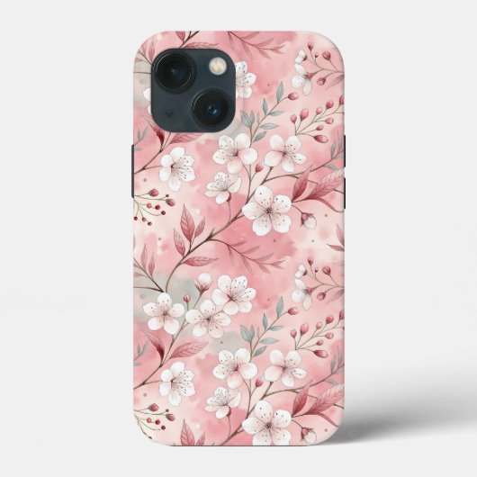 Sakura Flower Pattern Pink Case-Mate iPhone Case (Achterkant)