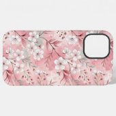 Sakura Flower Pattern Pink iPhone Hoesje (Achterkant horizontaal)