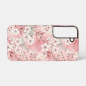 Sakura Flower Pattern Pink Samsung Galaxy Hoesje (Achterkant horizontaal)
