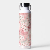 Sakura Flower Pattern Pink Waterfles (Voorkant)