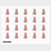 Sakura Flowers Cat Feeling Bloomy Vierkante Sticker (Vel)