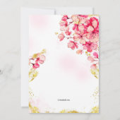 Sakura Flowers Save the Date Notice Aankondiging (Achterkant)