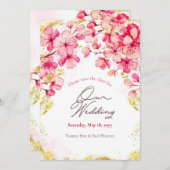 Sakura Flowers Save the Date Notice Aankondiging (Voorkant / Achterkant)