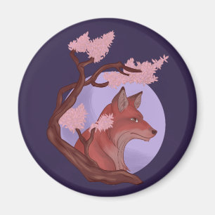 Sakura Fox Magneet