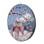 Sakura Geisha Bird in the Snow Cherry Blossom Dartbord (Voorkant Rechts)